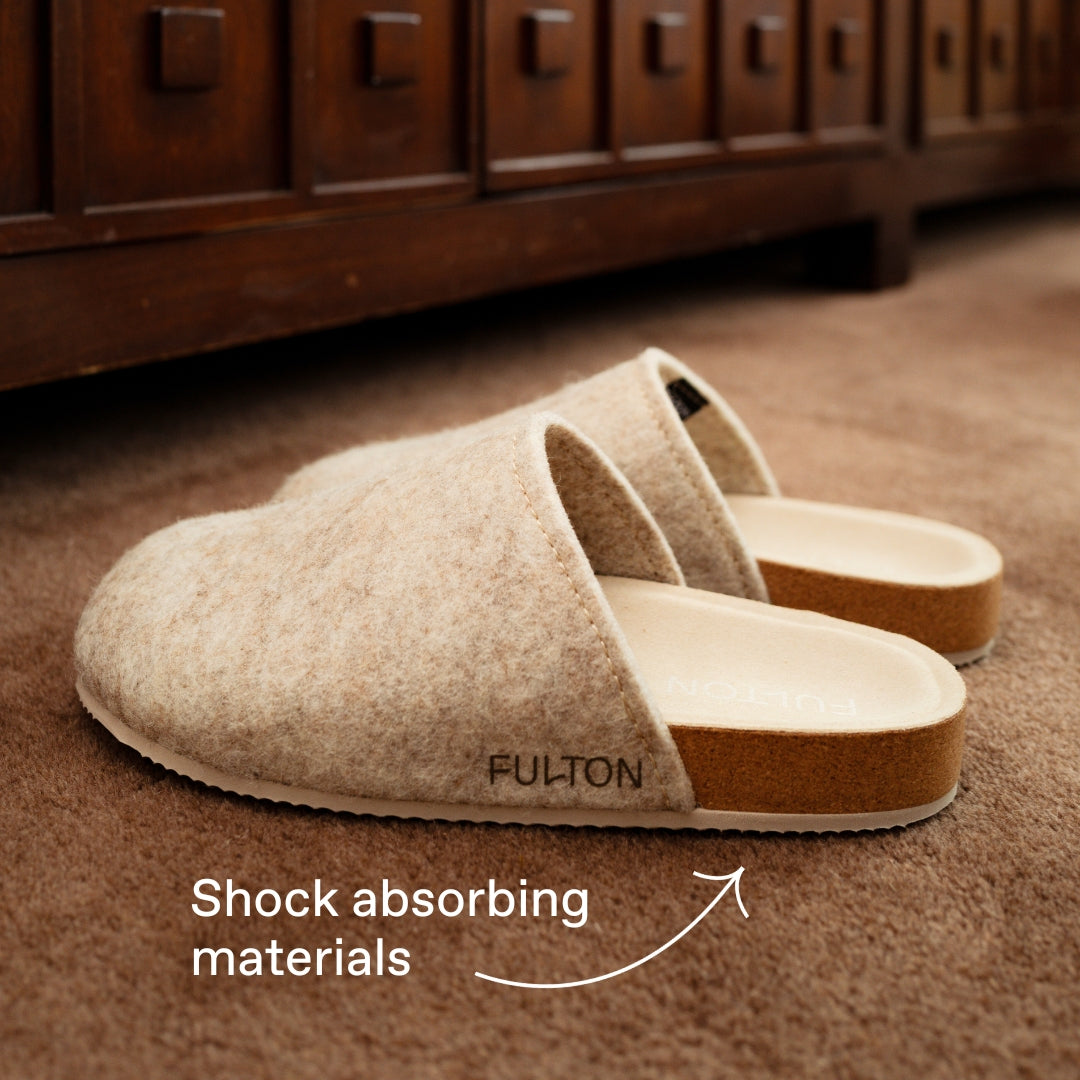 Finding Comfortable House Shoes for Plantar Fasciitis Support | Fulton