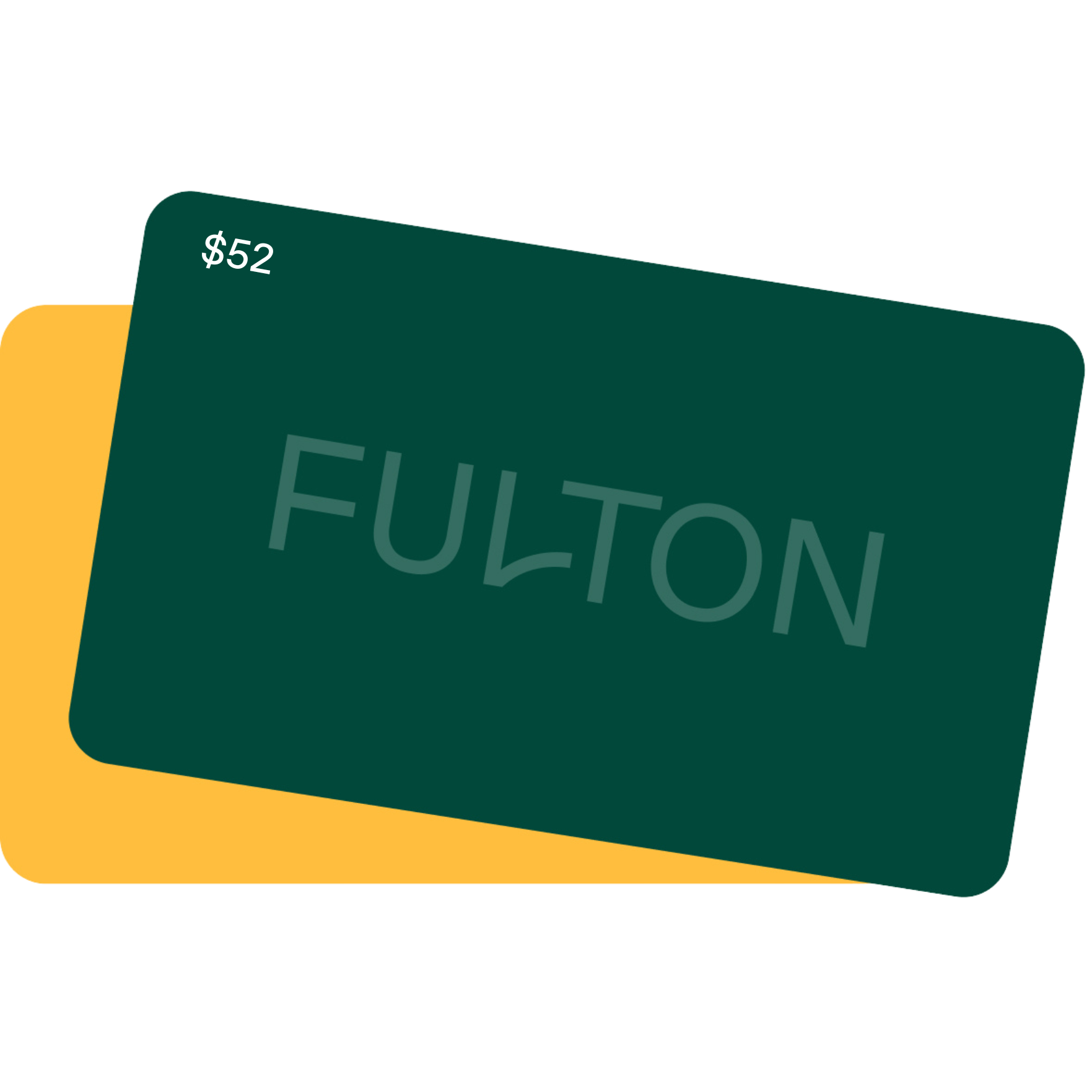 Fulton gift card worth $52, perfect for giving the gift of customized support.