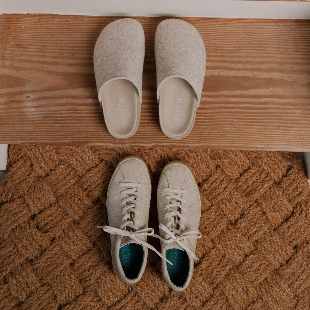 Fulton House Shoes above sneakers fitted with Fulton insoles
